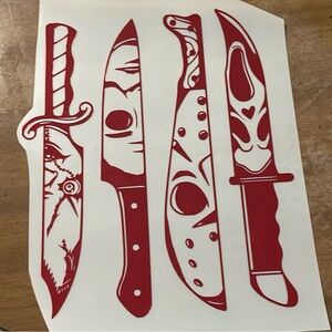 Horror movie decals